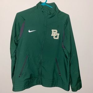 NIKE BAYLOR UNIVERSITY DRI-FIT FULL ZIP TRACK JACKET